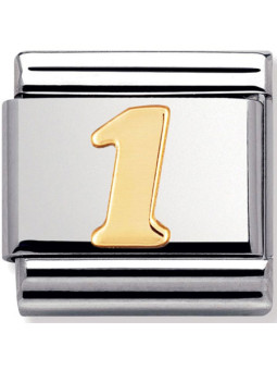 Maillon Nomination classic chiffre 1 en Or