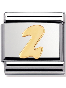 Maillon Nomination classic chiffre 2 en Or