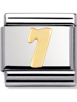 Maillon Nomination classic chiffre 7 en Or