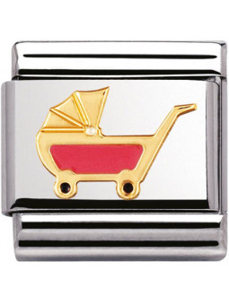 Maillon Nomination classic berceau rose