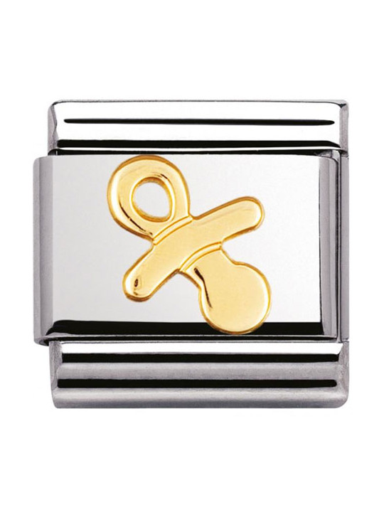 Maillon Nomination classic tétine en Or