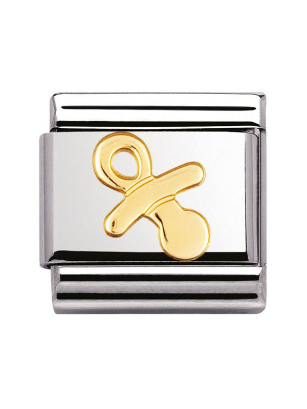 Maillon Nomination classic tétine en Or