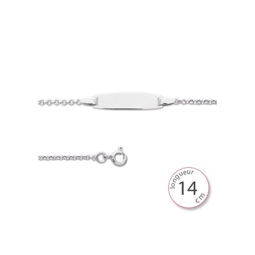 Gourmette Or blanc bébé - 000815