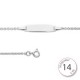 Gourmette Or blanc bébé - 000815