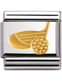 Maillon Nomination classic golf en Or