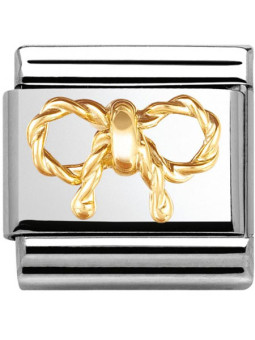 Maillon Nomination classic noeud en Or - 030154-03