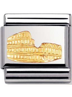 Maillon Nomination classic Colisée de Rome en relief