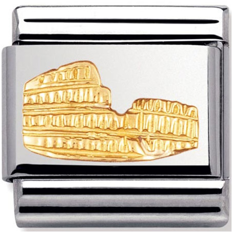 Maillon Nomination classic Colisée de Rome en relief