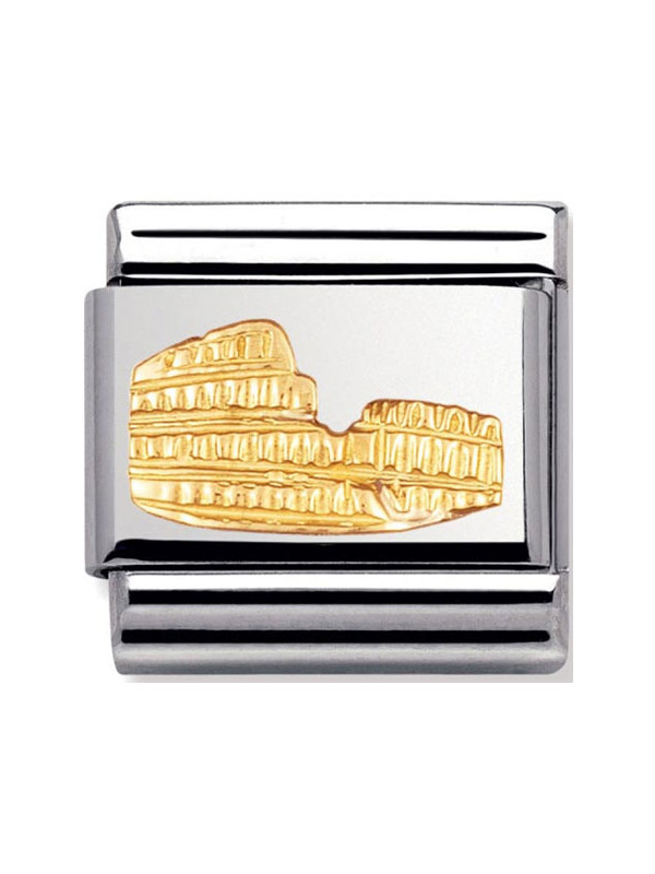 Maillon Nomination classic Colisée de Rome en relief