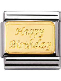 Maillon Nomination classic Happy Birthday