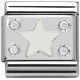 Maillon Nomination classic étoile blanche en Argent