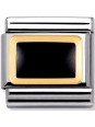 Mailllon Nomination classic rectangle noir