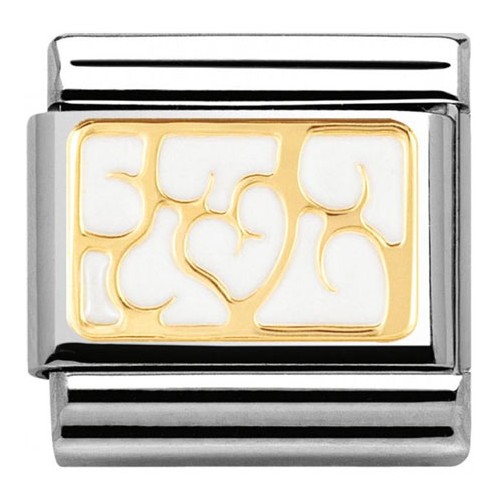 Maillon Nomination classic arabesque blanche