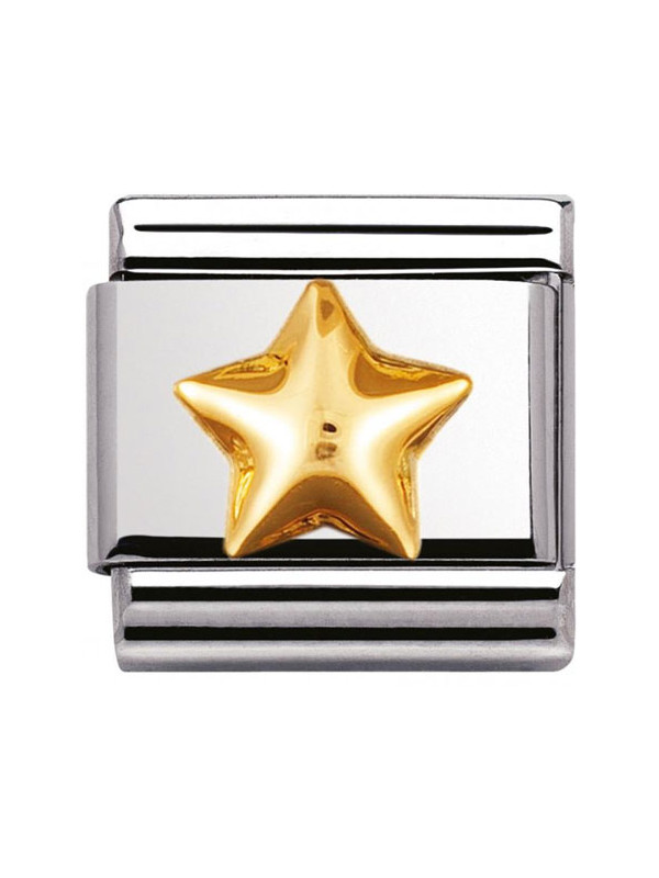 Mailllon Nomination classic étoile bombée en Or