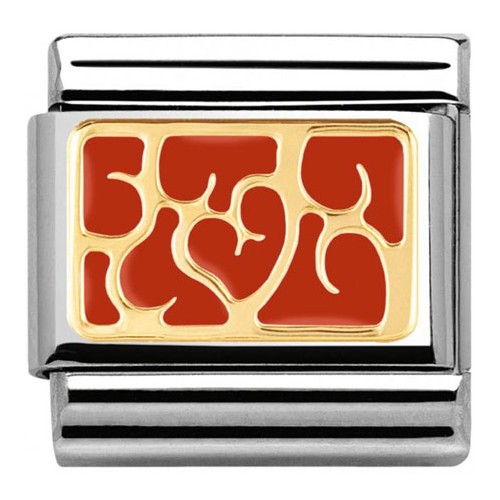 Maillon Nomination classic arabesque rouge 