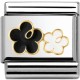 Maillon Nomination classic duo de fleurs