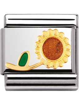 Maillon Nomination classic fleur tournesol