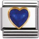 Maillon Nomination classic coeur bombé en Lapis Lazuli