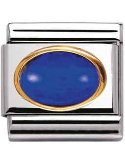 Maillon Nomination classic lapis lazuli ovale