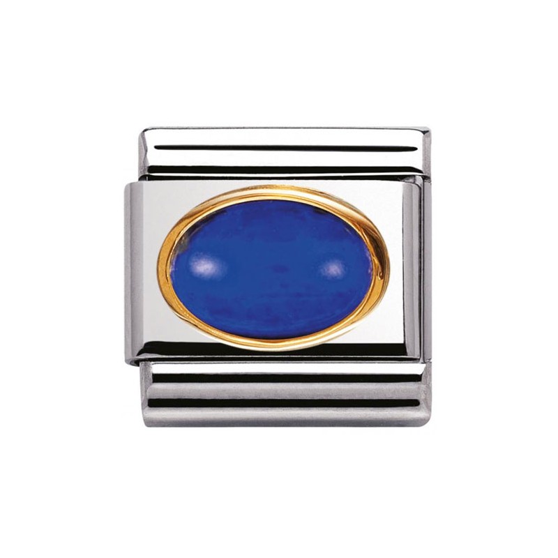 Maillon Nomination classic lapis lazuli ovale