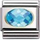 Maillon Nomination classic classic pierre bleue facetée