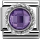 Maillon Nomination classic pierre ronde violette