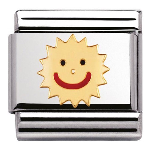 Maillon Nomination classic soleil souriant