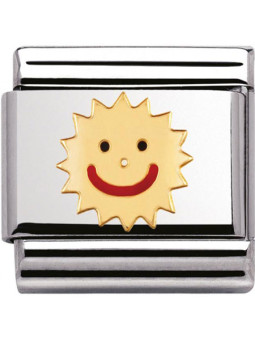 Maillon Nomination classic soleil souriant