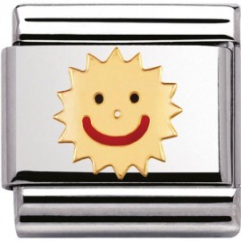 Maillon Nomination classic soleil souriant