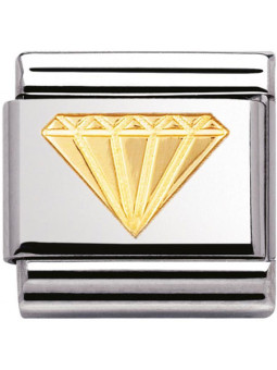 Maillon Nomination classic diamant en Or