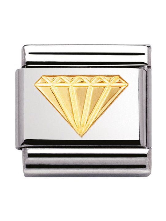 Maillon Nomination classic diamant en Or