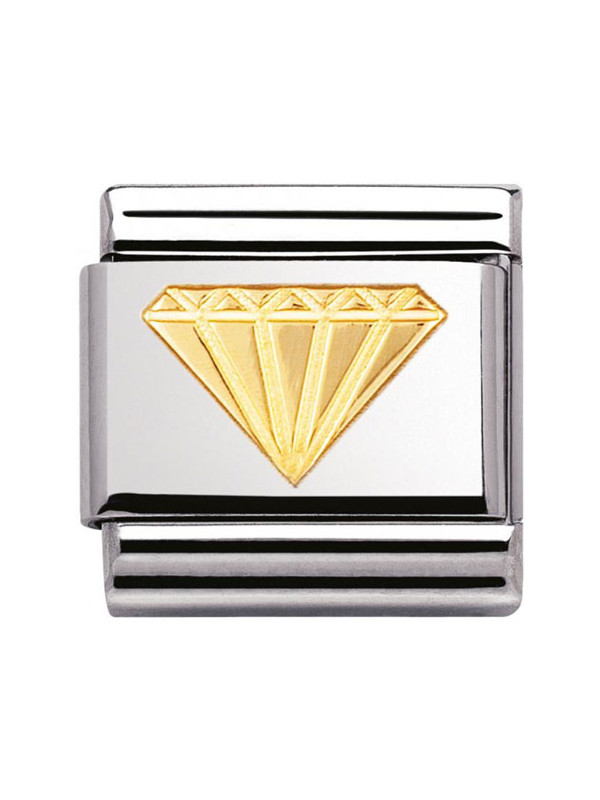 Maillon Nomination classic diamant en Or