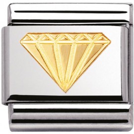 Maillon Nomination classic diamant en Or