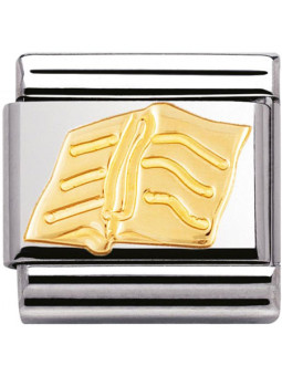 Maillon Nomination classic livre en Or