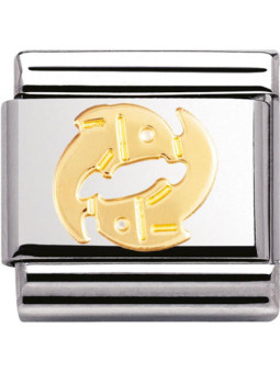 Maillon Nomination classic signe du zodiaque Poisson