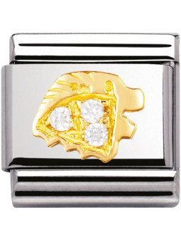 Maillon Nomination classic zodiaque Lion et pierres