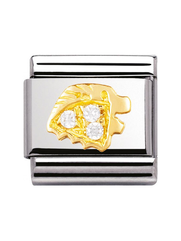 Maillon Nomination classic zodiaque Lion et pierres