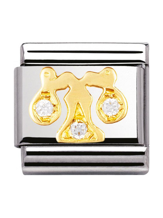 Maillon Nomination classic zodiaque Balance et pierres