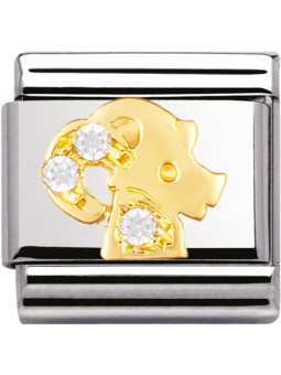 Maillon Nomination classic zodiaque Capricorne et pierres