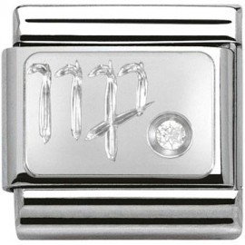 Maillon Nomination classic Vierge en Argent et oxyde de zirconium