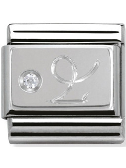 Maillon Nomination classic Capricorne en Argent et oxyde de zirconium