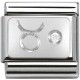 Maillon Nomination classic Taureau en Argent et oxyde de zirconium