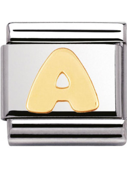 Maillon Nomination classic Lettre A standard Or