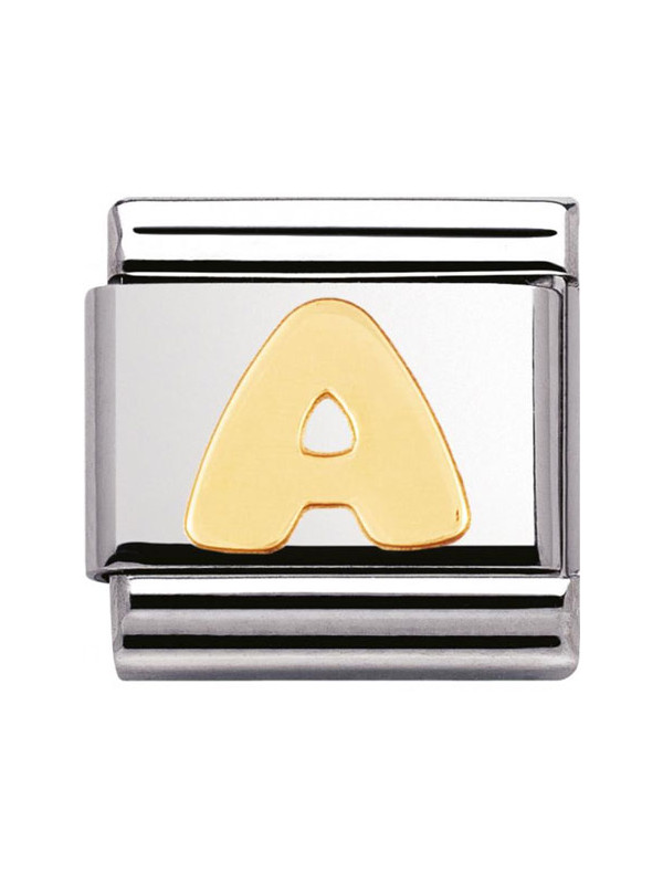 Maillon Nomination classic Lettre A standard Or
