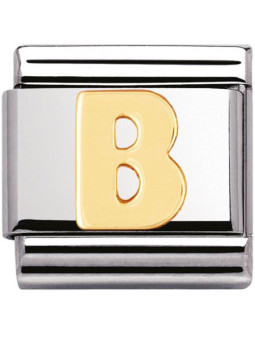 Maillon Nomination classic Lettre B standard Or