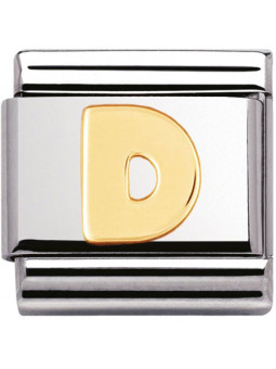 Maillon Nomination classic Lettre D standard Or