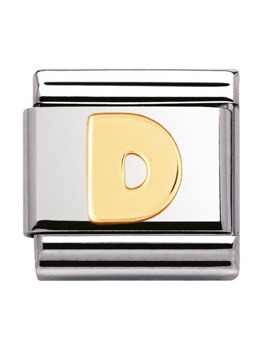 Maillon Nomination classic Lettre D standard Or