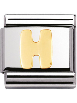 Maillon Nomination classic Lettre H standard Or