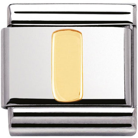 Maillon Nomination classic Lettre I standard Or