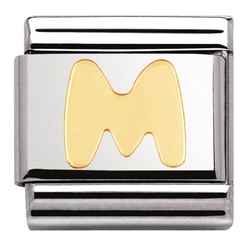 Maillon Nomination classic Lettre M standard Or